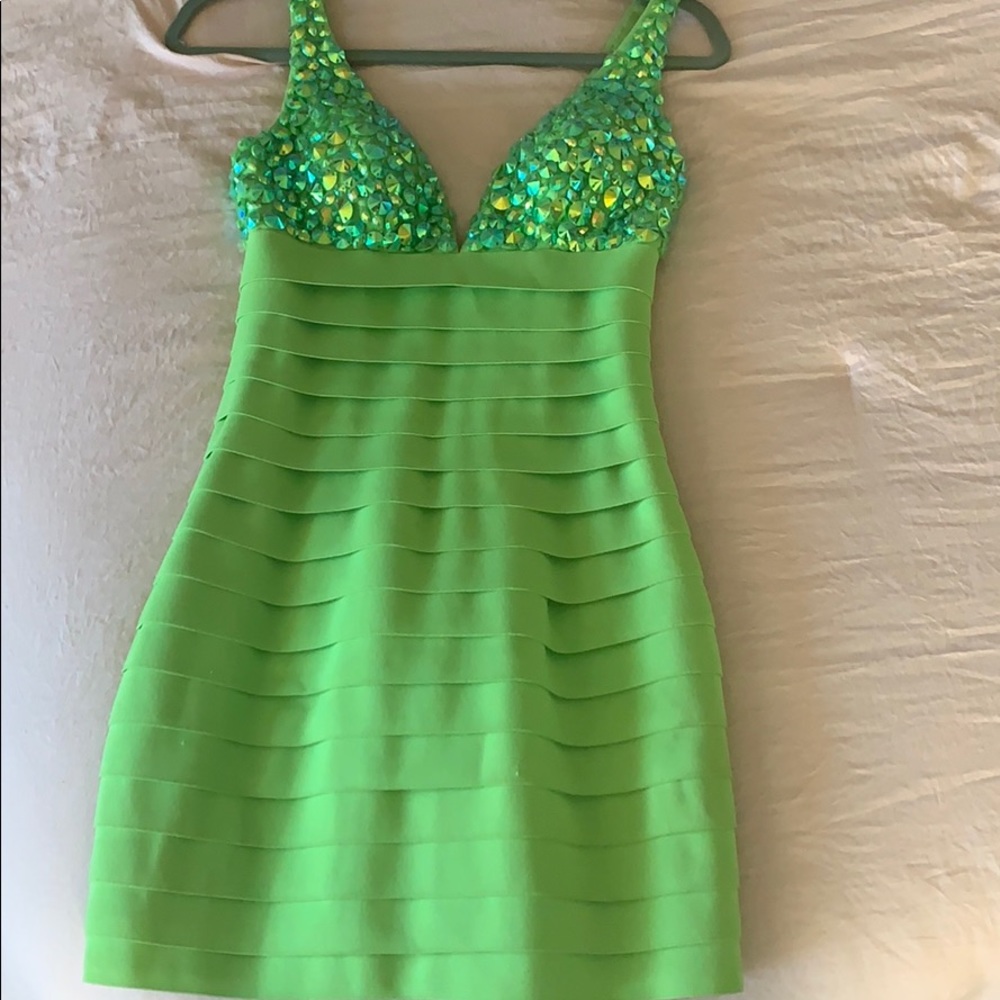 Green Sherri Hill dress